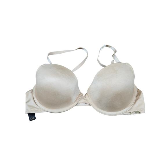 Laundry by Shelli Segal Nude Bra 34B Underwire Push-Up Padded Adjustable Straps - Picture 1 of 8